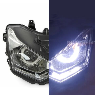 Fit for KAWASAKI Z1000 2010-2013 2011 HID Projector Demon Angel Eye Headlight Foto 1 de 4