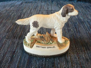 VINTAGE SAMMLERSTÜCK BRETAGNE SPANIEL HUND FIGUR/FUSSELBÜRSTE VON JASCO - Bild 1 von 4