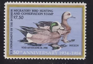 US RW51 $7.50 Duck Hunting Mint VF-XF OG NH SCV $12.50 - Picture 1 of 2
