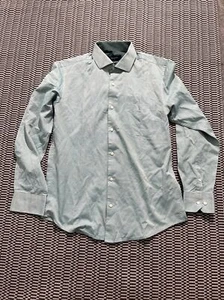Peter England slim fit Mens Dress Shirt Size 40 cotton blend long sleeve - Picture 1 of 5