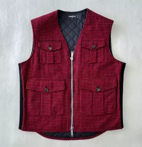 Dsquared2 Vichy print wool vest Sz.IT50-US40 Immaculate condition!! - Picture 1 of 11