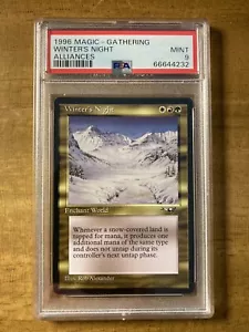 MTG ✨WINTER’S NIGHT✨Alliances PSA 9 MINT Rare 1996 RESERVE LIST Alexander POP 5 - Picture 1 of 2