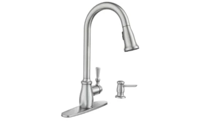 Grifo de cocina rociador extraíble monomando acero inoxidable MOEN Fieldstone Foto 1 de 4