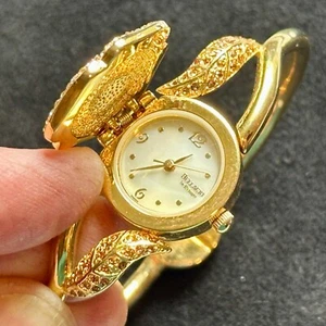 Raro Orologio Bracciale Donna Bellagio Bel Tempo Fiori Swarovski Floreale Quadrante Nascosto - Foto 1 di 14