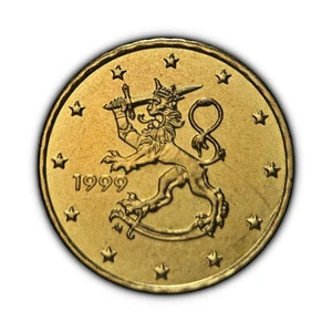 FINLAND. 1999, 10 Euro Cents - Crowned Lion, European Union, First Map 1 - Picture 1 of 3