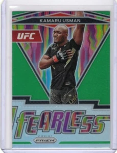 2022 Panini Prizm UFC - Fearless Green Prizm #6 Kamaru Usman - Bild 1 von 2