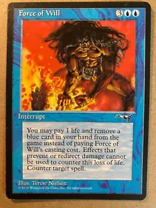 MTG 1x Force of Will Alliances Legacy Magic the Gathering Card x1 NM - Picture 1 of 2