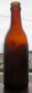 Nice Sparkling Amber Straight Side Script Coca Cola New York City NY Soda Bottle - Picture 1 of 10