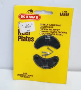 Kiwi Heel Plates Self Adhesive Non Slip Womens Large VINTAGE NOS NEW Old Stock - Picture 1 of 2