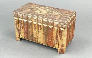 Antique Huntley And Palmer Biscuit Rustic Litho Tin 1910 - Picture 1 of 8