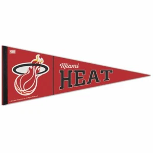 MIAMI HEAT HARDWOOD CLASSIC PREMIUM QUALITY PENNANT 12"X30" BANNER - Picture 1 of 1