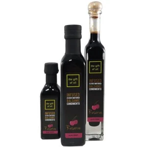 The Gift Of Oil Infused Balsamic Black Cherry Modena Vinegar Premium Dressing - Picture 1 of 3