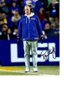 FOTO FIRMADA POR BRIAN KELLY LSU TIGRES CON CERTIFICADO DE AUTENTICIDAD #1 - Imagen 1 de 1