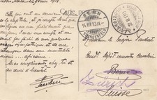 Äthiopien: 1913: Ansichtskarte Cavalier abyssin Addis Abeba nach Bern und zurück