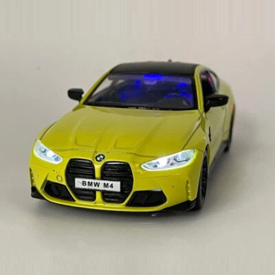 1:32 BMW M4 (G82) Model Car Diecast Toy Cars Toys for Boys Kids Gifts Yellow - Image 1 of 4