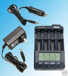 BT-C3400 V3.1 Analizzatore caricabatterie agli ioni di litio NiMH 18650 AA AA adattatore auto  - Foto 1 di 3