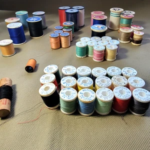 52 Spool (7 wood) Thread Singer Lily Star Fruit of the Loom Talon Finesse & MORE - Picture 1 of 22