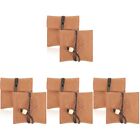 4 Pack Jewelry Travel Bag Small Bags For Cowhide Toy Walnut