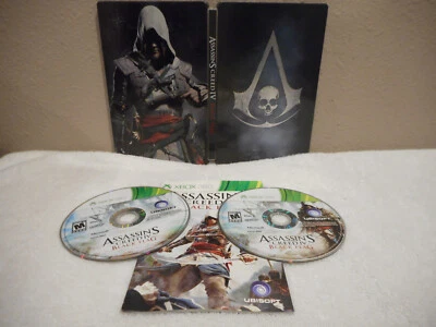 Assassin's Creed IV Black Flag [Limited Edition STEELBOOK] (XBOX 360) - No DVD - Image 1 of 4