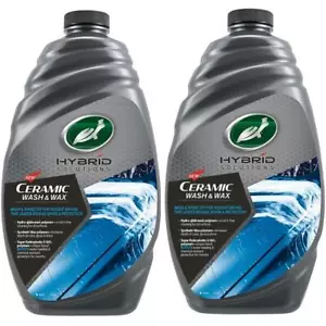 Turtle Wax Hybrid Solutions 53340 Ceramic Wash & Wax Cleaning  2 x 1.4L - Picture 1 of 5