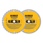 12'' Miter Saw Blade, Crosscutting, Tungsten Carbide, 80-Tooth, 2-Pack