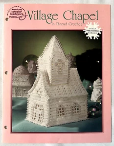 Village Chapel Thread Crochet Pattern Booklet White Christmas Collection Bead Em - Picture 1 of 1