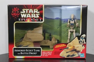 ARMORED SCOUT TANK with BATTLE DROID Star Wars Episode 1 84367 Vehicle Figure - Picture 1 of 4