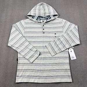 Vissla Hoodie Boys Extra Large Striped Long Sleeve Henley Youth Sweater Casual - Picture 1 of 15