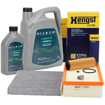 HENGST Filterset 6L ORIGINAL 0W20 Motoröl für VW GOLF 8 PASSAT B8 A3 8Y 2.0 TDI - Bild 1 von 4