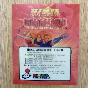 Mini Marquee Original Ninja Commando Us neo Geo Mvs Snk Arcade No Console Aes Cd - Imagen 1 de 3