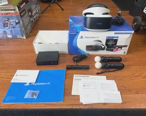 SONY PLAYSTATION 4 VR (CUH-ZVR2) VURTUIAL REALITY HEADSET IN BOX - Picture 1 of 24