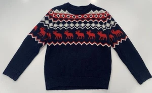 Abercrombie Kids Moose Knit Sweater Boys Size 5/6 - Picture 1 of 7