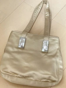 GUCCI Rare Champagne Gold Party Bag Handbag toto bag Silk made in Italy Used - Picture 1 of 20