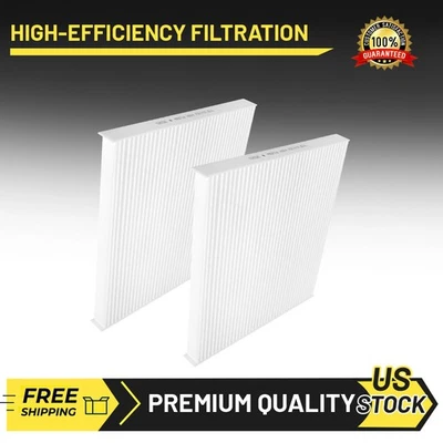 2pcs Cabin Air Filter Set For Toyota Corolla 2002- 2008 Matrix 2003- 2008 1.8L - Image 1 of 4