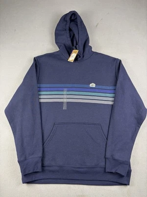 Sudadera Patagonia Hombres Grande Línea Azul Logo Ridge Stripe Uprisal Sudadera con Capucha NUEVA Foto 1 de 4