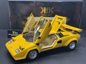 LAMBORGHINI COUNTACH LP 5000 S QV YELLOW - 1/12 SCALE DIECAST - BY KK SCALE - Picture 1 of 17