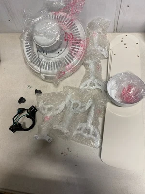 Westinghouse 7802400 Downrod Mount, 5 White Blades Ceiling fan, White 52 Inch - Image 1 of 2