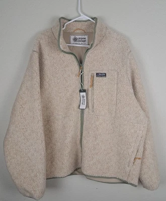 Мужской флис Alpine Design шерпа на молнии цвет хаки размер XL - Изображение 1 из 4