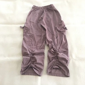 Forever 21 Cargo Pants Women Size XS 24x27 Multi Utility Pocket Rouched Legs - Picture 1 of 21
