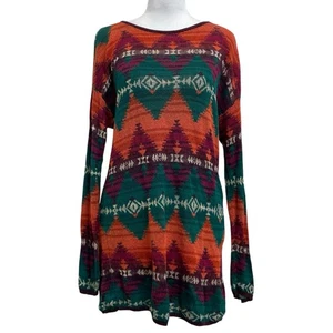 Denim & Supply Ralph Lauren Vintage Southwestern Print Knit Tunic Sweater sz M - Picture 1 of 9