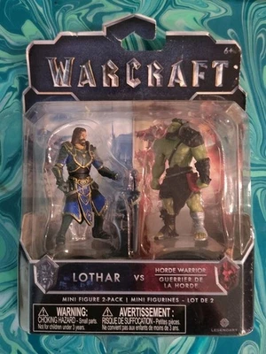 Warcraft Lothar vs. Paquete de 2 mini figuras de guerrero de la Horda 2,25 pulgadas 2015 totalmente nuevas Foto 1 de 2