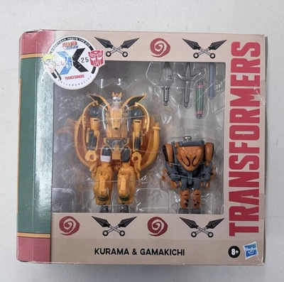 Juego de figuras de acción Transformers x Naruto Shippuden Kurama y Gamakichi 2025 Foto 1 de 4