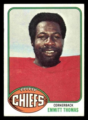 1976 Topps Emmitt Thomas (HOF) #216 - Kansas City Chiefs - Image 1 of 2