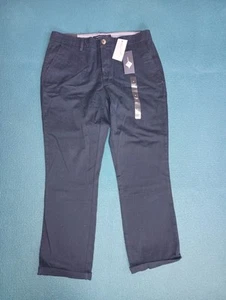 Tommy Hilfiger Heritage Hampton Chino Stretch sz 8 Navy Blue NWT - Picture 1 of 11