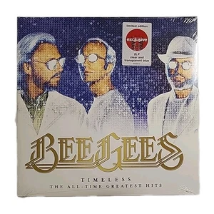 BEE GEES TIMELESS GREATEST HITS VINYL LP, EXCLUSIVE LIMITED CLEAR + BLUE LP - Picture 1 of 2