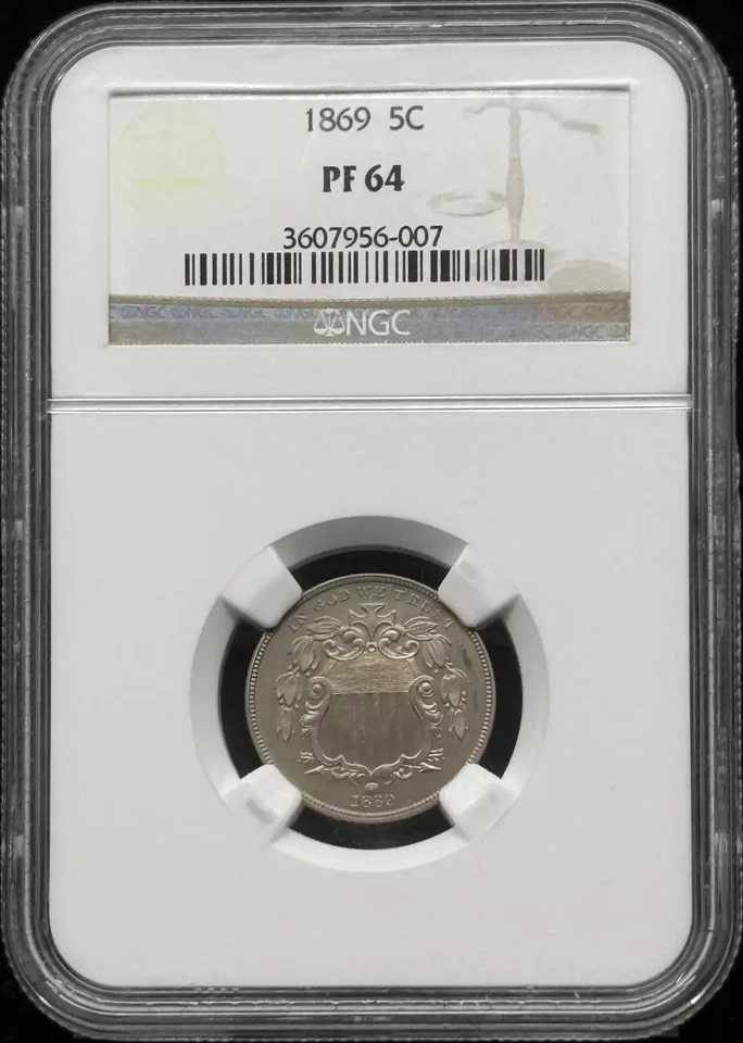 1869 Nickel Shield NGC PF-64 - Image 1 of 2