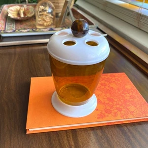 Vintage Schwartz Bros Plastic Mid Century Toothbrush Holder - Foto 1 di 7