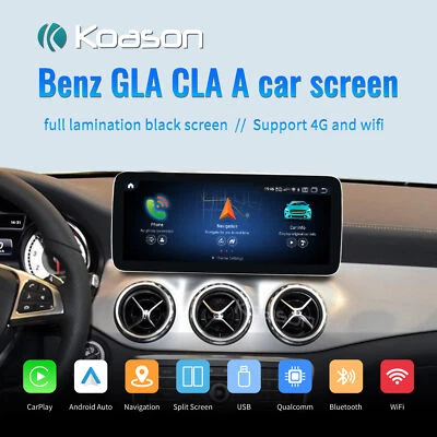 12.3" Android13 Screen Display CarPlay Mercedes Benz GLA CLA A 2012-2015 NTG4.5 - Image 1 of 4
