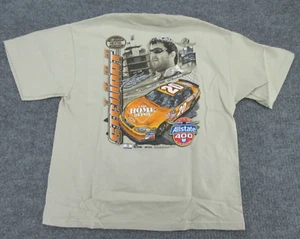 Nascar Shirt Boys Medium Beige 20 Tony Stewart Crew Neck Chase Tee Kids M NEW - Picture 1 of 16