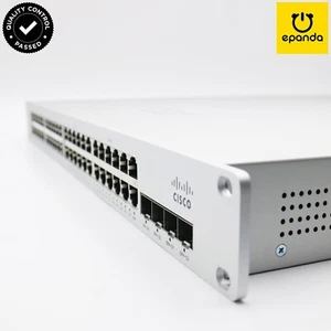 Cisco Meraki MS225-48LP Stackable Layer 2 Switch 48xGigE PoE+ UNCLAIMED, 1Y-Wty - Picture 1 of 8